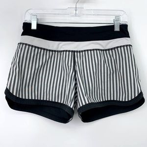 Lululemon pull on striped shorts